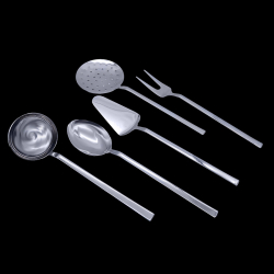 5 Parça Çelik Servis Seti - arow