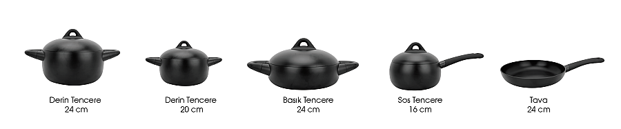 Blackstone 9 Parça Döküm Tencere Seti - 2