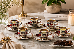 CABALLO 6 KİŞİLİK NESCAFE FİNCAN TAKIMI - arow