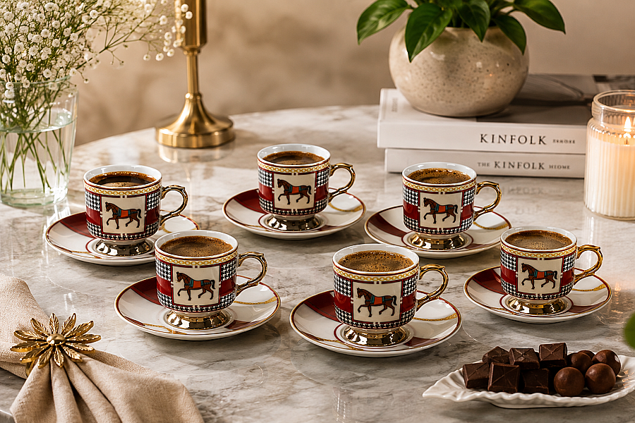 CABALLO 6 KİŞİLİK NESCAFE FİNCAN TAKIMI - 1