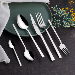 Dafne 12 Kişilik Çatal Kaşık Bıçak Seti - arow