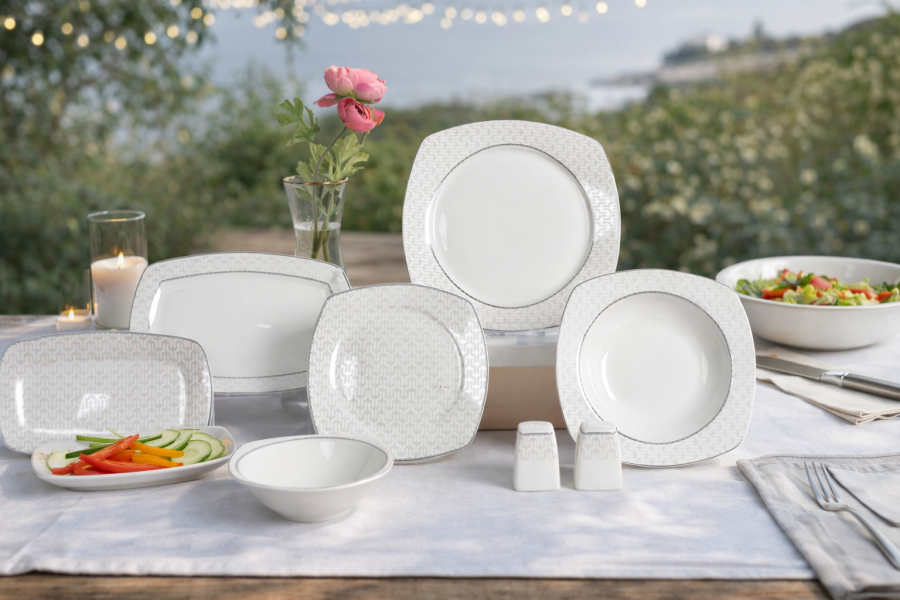 Faroe Silver 55 Parça Yemek Takımı - 1