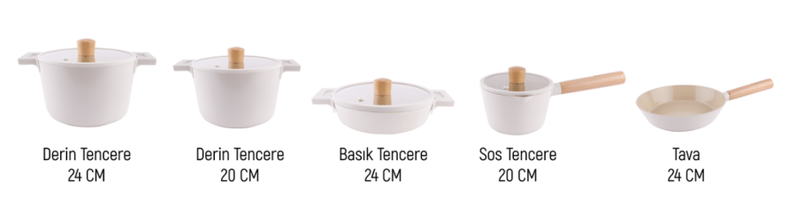 Fiore 9 Parça Tencere Seti - 1