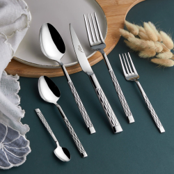 Hasır 12 Kişilik Çatal Kaşık Bıçak Seti - arow