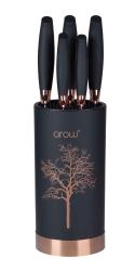 Hayat Ağacı Standlı Bıçak Seti - arow