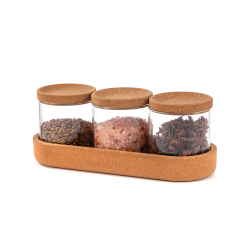 Linda 3'lü Cam Baharat Seti - arow