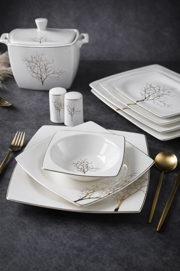 Margo 60 Parça Porselen Yemek Takımı - 1