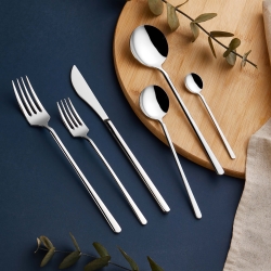 Milano 6 Kişilik Çatal Kaşık Bıçak Seti - arow