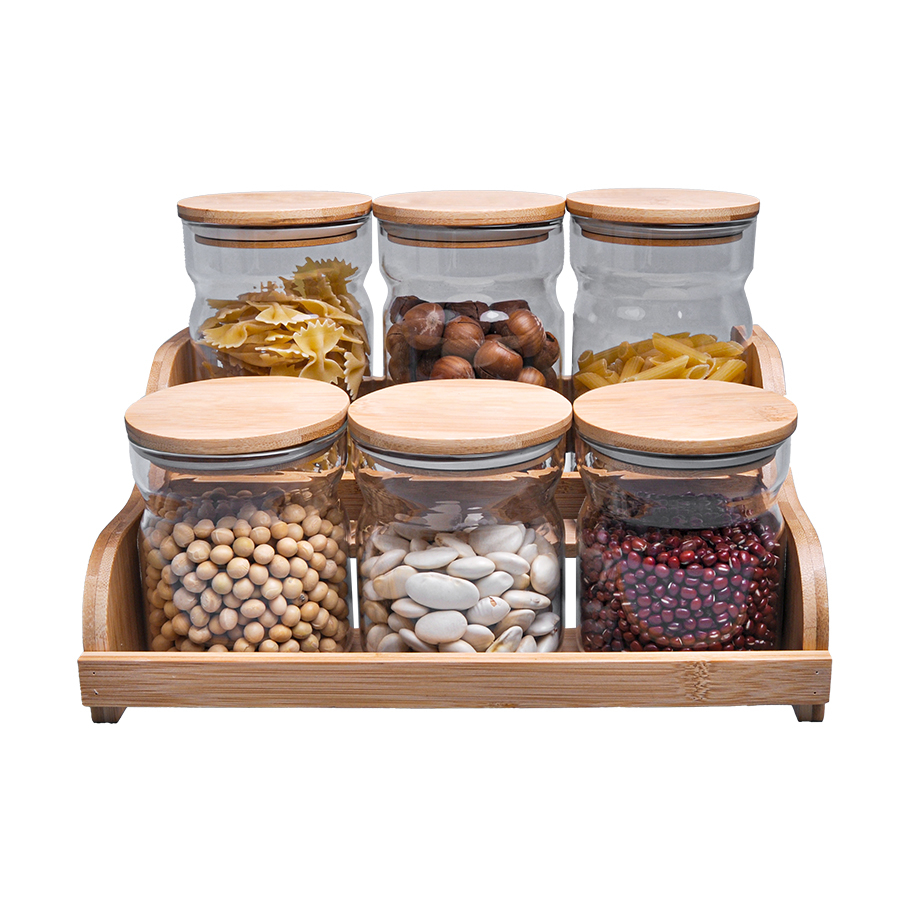 Sky Bambu Kapaklı &'lı Baharat Seti - 1
