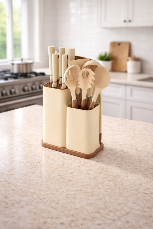 Venita Standlı Bıçaklı Servis Seti - 1